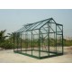 Serre de jardin verte en verre 5,77 m² 